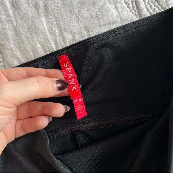 SPANX - Faux Leather Leggings - Black - Picture 5 of 10